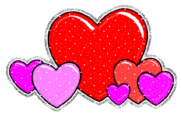Gif animé coeur brillant